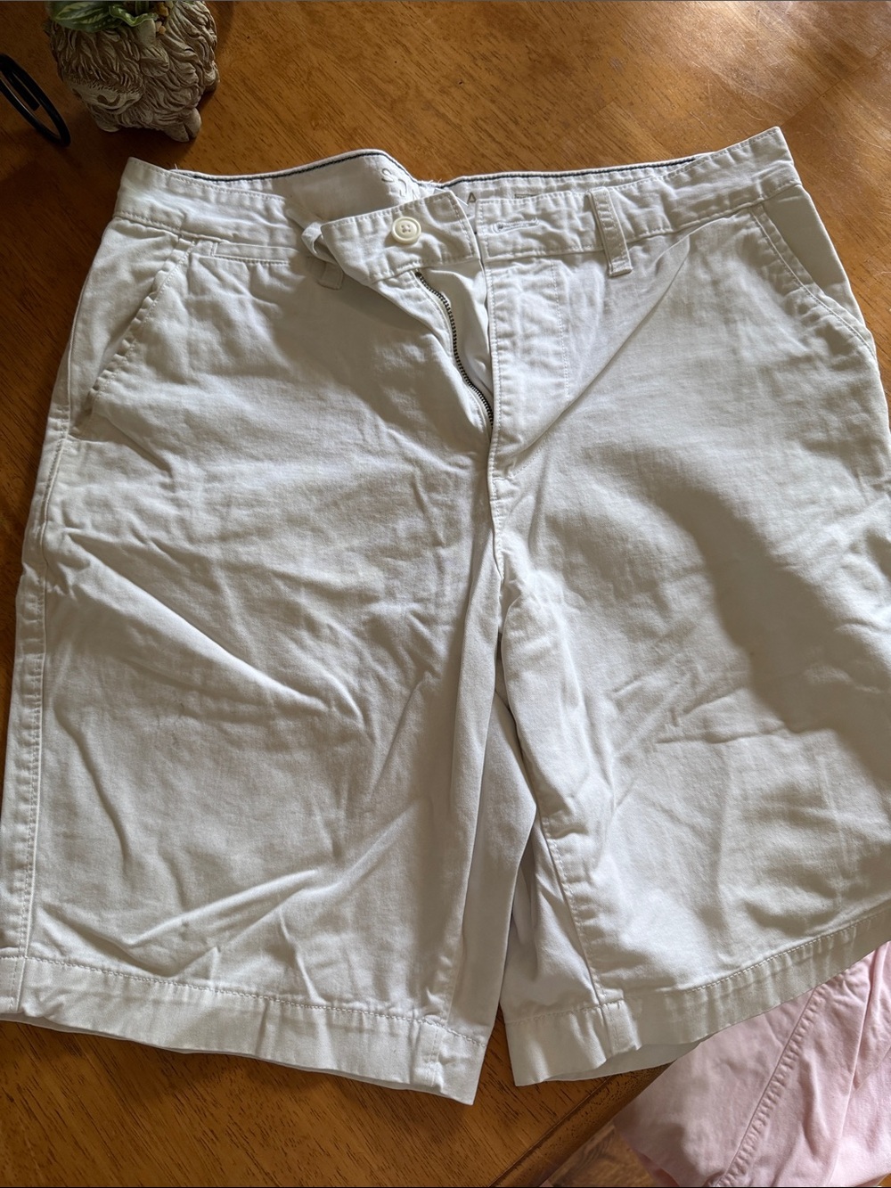 Sonoma Men's White Flat-Front Casual Shorts